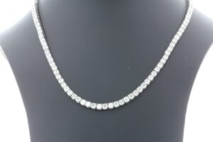 Platinum Tennis Diamond Collarate 20.25″ 21.11 Carats