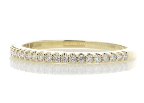 9ct Yellow Gold Diamond Half Eternity Ring 0.25 Carats - Image 2