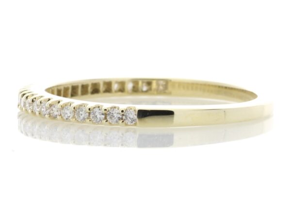 9ct Yellow Gold Diamond Half Eternity Ring 0.25 Carats - Image 3