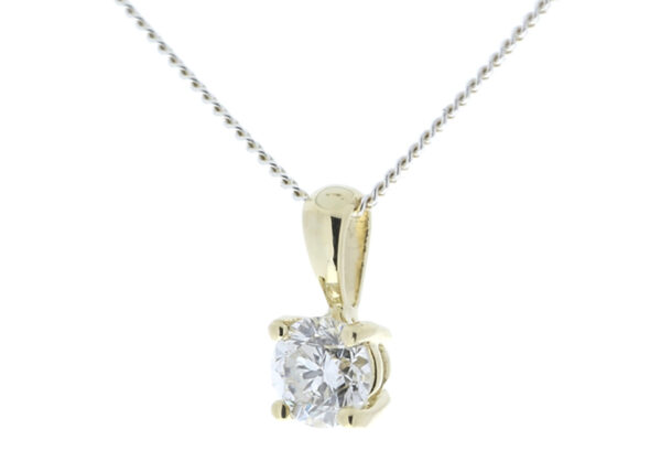 9ct Four Claw Set Diamond Pendant 0.20 Carats - Image 5