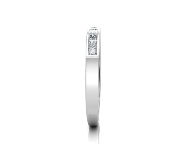 9ct White Gold Channel Set Half Eternity Diamond Ring 0.50 Carats - Image 4