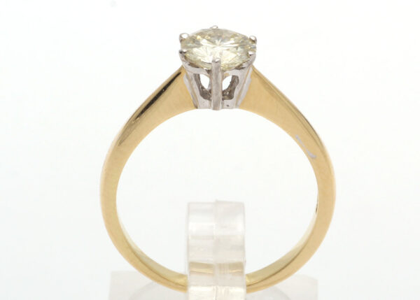 18ct Yellow Gold Single Stone Six Claw Set Diamond Ring J VS1 0.83 Carats - Image 3