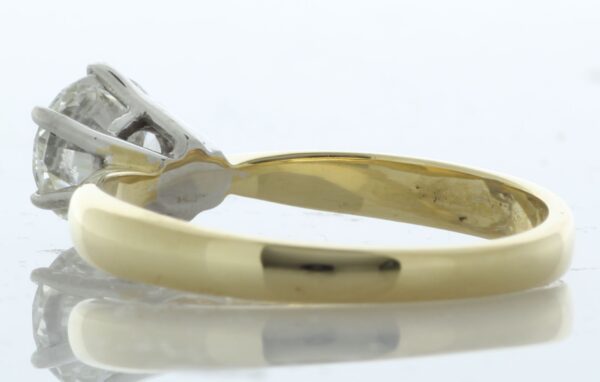 18ct Yellow Gold Single Stone LAB GROWN Diamond Ring 1.01 - Image 3