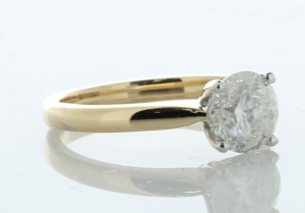 18ct Yellow Gold Single Stone Prong Set Diamond Ring 1.30 - Image 2