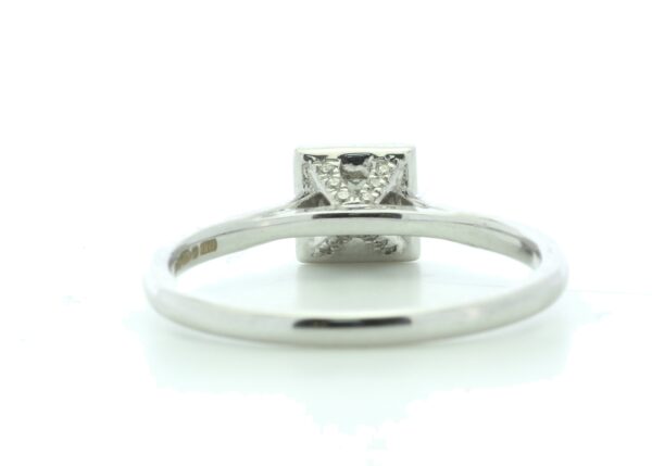 18ct White Gold Halo Set Diamond Ring 0.38 Carats - Image 3