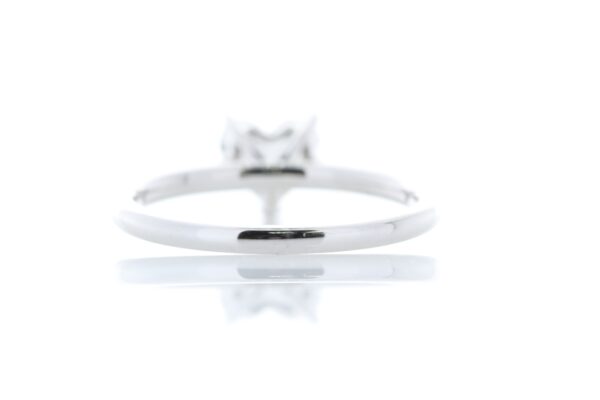 18ct White Gold Single Stone Heart Cut  With Stone Set Shoulders Diamond Ring (1.00) 1.17 - Image 3