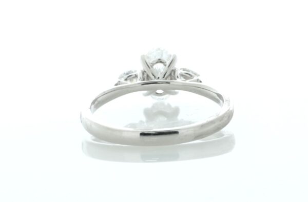 18ct White Gold Three Stone Oval Cut Diamond Ring (0.70) 1.00 Carats - Image 4