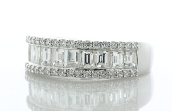 18ct White Gold Channel Set Semi Eternity Diamond Ring 1.37 - Image 2