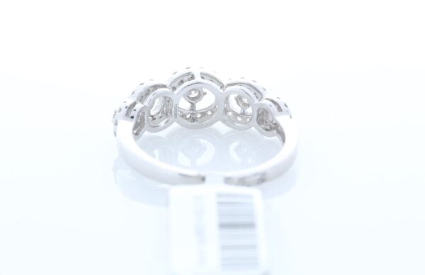 18ct White Gold Half Eternity Diamond Ring 0.57 Carats - Image 3