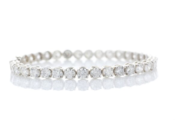 18ct White Gold Tennis Diamond Bracelet 13.00 Carats