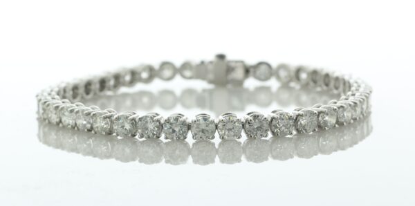 18ct White Gold Tennis Diamond Bracelet 13.20 Carats