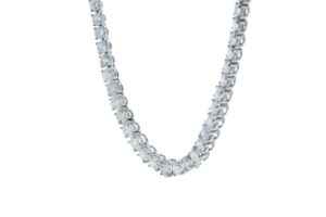 18ct White Gold Tennis Diamond Collarate 10.74 Carats