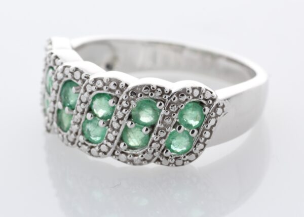 Silver Emerald Ring Carats - Image 3