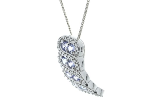 Silver Tanzanite Pendant Carats - Image 2