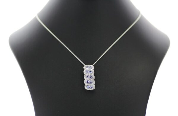 Silver Tanzanite Pendant Carats - Image 3