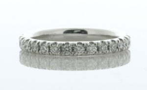 Platinum Full Eternity Diamond Ring 0.60