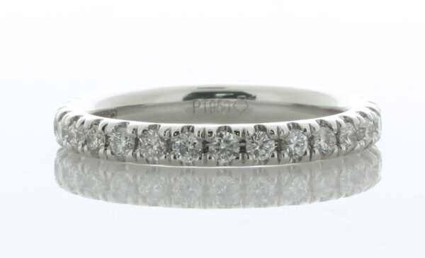 Platinum Full Eternity Diamond Ring 0.60 - Image 2