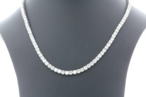 Platinum Tennis Diamond Collarate 20.25″ 21.11 Carats