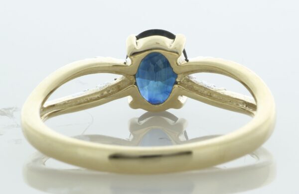 9ct Yellow Gold Diamond And Sapphire Ring (S0.96) 0.03 - Image 3