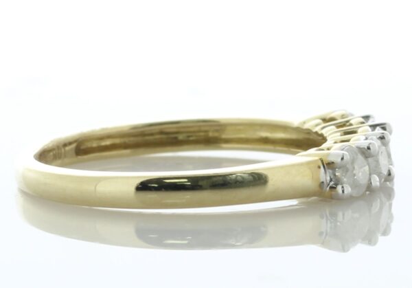 9ct Yellow Gold Five Stone Diamond Ring 0.50 - Image 3