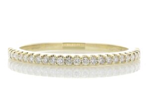 9ct Yellow Gold Diamond Half Eternity Ring 0.25 Carats