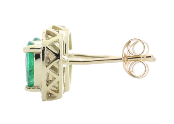 9ct Yellow Gold Other And Emerald Earring 0.20 Carats - Image 3