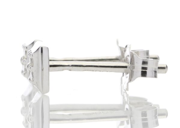 9ct White Gold Diamond Earring 0.07 Carats - Image 3